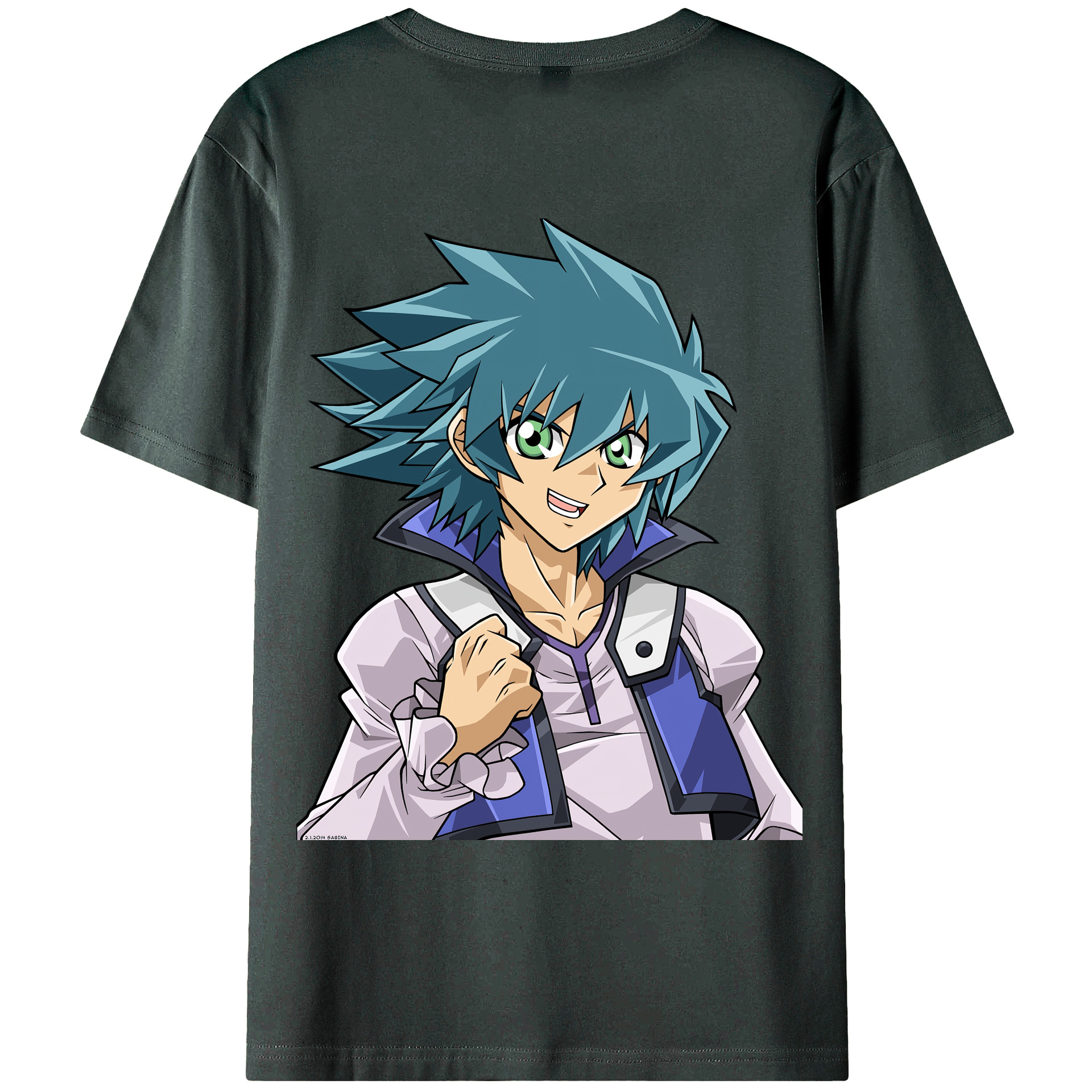 （画像用） 遊☆戯☆王 Yu-Gi-Oh! 綿100％ メンズ半袖Tシャツ（バックプリント） 通気性